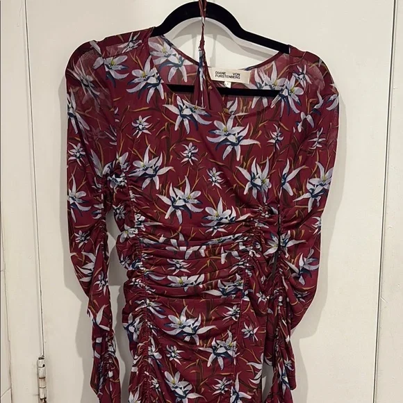 Diane Von Furstenberg | Dresses | Diane Von Furstenberg Burgundy Floral Dress | Poshmark Diane Von Furstenberg | Dresses | Diane Von Furstenberg Burgundy Floral Dress | Poshmark